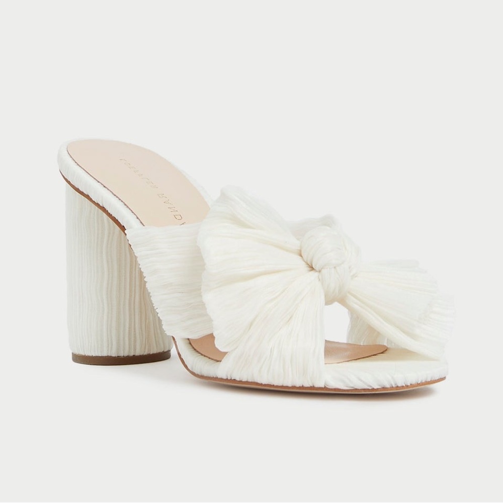 Loeffler Randall Penny Pearl Pleated Bow Heel